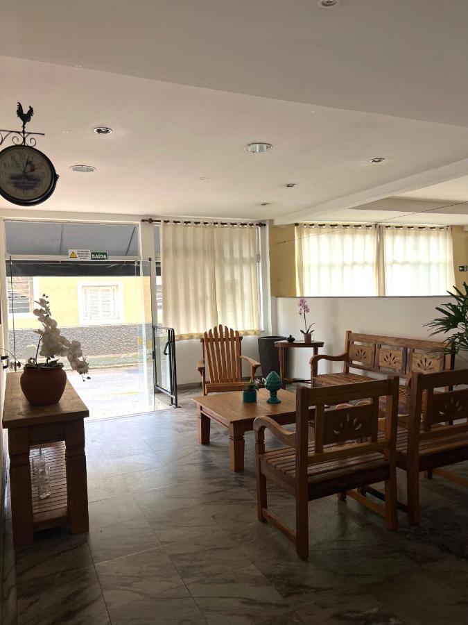 Hotel Thermas Da Mantiqueira - Pocos De Caldas - De Frente Para A Praca Central E Relogio Floral Luaran gambar